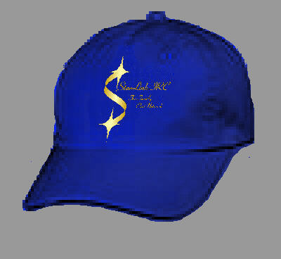 Gold on Blue Hat